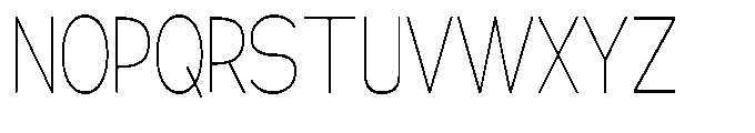 Klovert Extra Light Condensed Font UPPERCASE