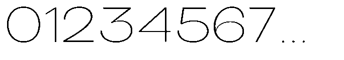 Klovert Extra Light Expanded Font OTHER CHARS