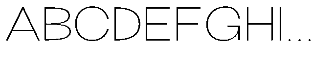 Klovert Extra Light Expanded Font UPPERCASE