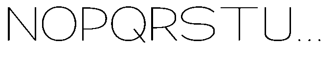 Klovert Extra Light Expanded Font UPPERCASE