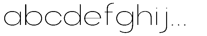 Klovert Extra Light Expanded FONT