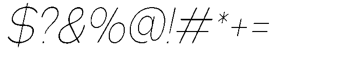 Klovert Extra Light Semi Conden Sl Font OTHER CHARS
