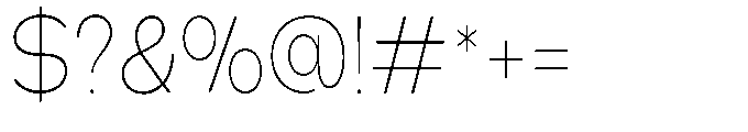 Klovert Extra Light Semi Condensed Font OTHER CHARS