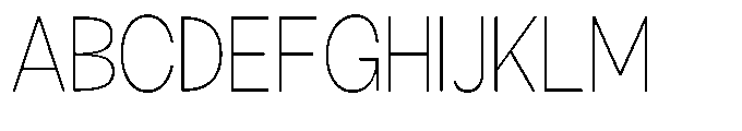 Klovert Extra Light Semi Condensed Font UPPERCASE