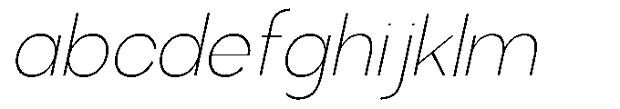 Klovert Extra Light Slant FONT