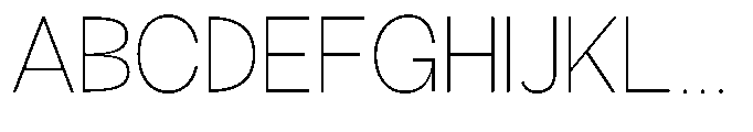 Klovert Extra Light Font UPPERCASE