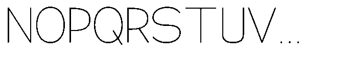 Klovert Extra Light Font UPPERCASE