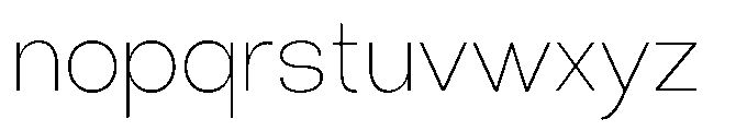Klovert Extra Light Font LOWERCASE