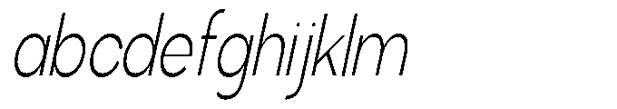 Klovert Light Condensed Slant FONT