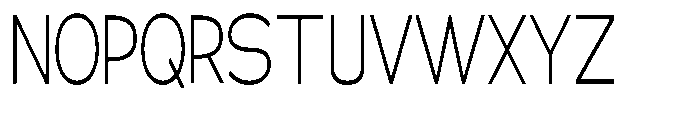 Klovert Light Condensed Font UPPERCASE