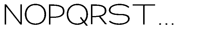 Klovert Light Expanded Font UPPERCASE