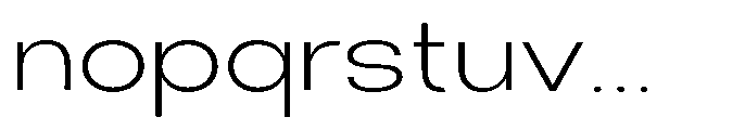 Klovert Light Expanded Font LOWERCASE