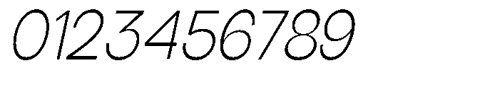 Klovert Light Semi Condensed Slant Font OTHER CHARS
