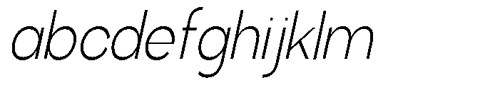 Klovert Light Semi Condensed Slant FONT