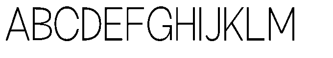 Klovert Light Semi Condensed Font UPPERCASE