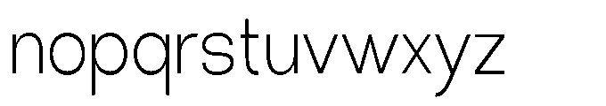 Klovert Light Semi Condensed Font LOWERCASE