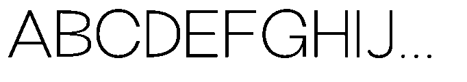 Klovert Light Semi Expanded Font UPPERCASE