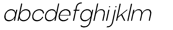 Klovert Light Slant FONT