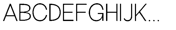 Klovert Light Font UPPERCASE