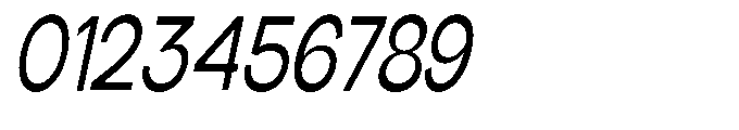 Klovert Medium Condensed Slant Font OTHER CHARS