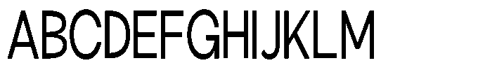Klovert Medium Condensed Font UPPERCASE