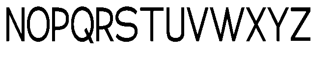 Klovert Medium Condensed Font UPPERCASE