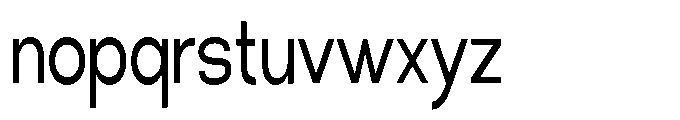 Klovert Medium Condensed Font LOWERCASE