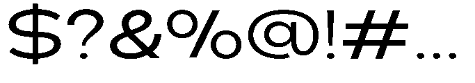 Klovert Medium Expanded Font OTHER CHARS