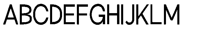 Klovert Medium Semi Condensed Font UPPERCASE