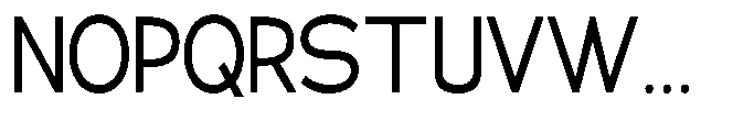 Klovert Medium Semi Condensed Font UPPERCASE