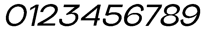 Klovert Medium Semi Expanded Slant Font OTHER CHARS