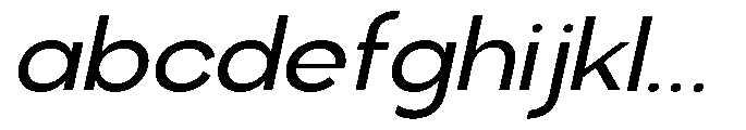 Klovert Medium Semi Expanded Slant FONT