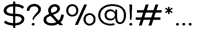Klovert Medium Semi Expanded Font OTHER CHARS