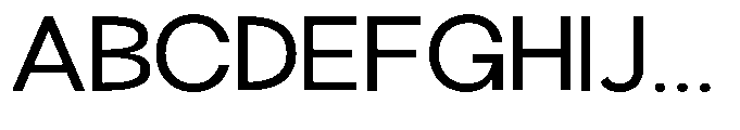 Klovert Medium Semi Expanded Font UPPERCASE