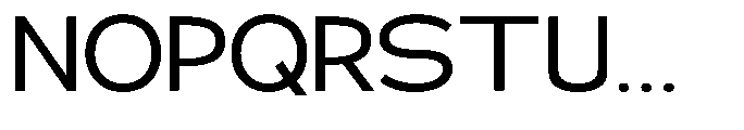 Klovert Medium Semi Expanded Font UPPERCASE