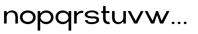 Klovert Medium Semi Expanded Font LOWERCASE