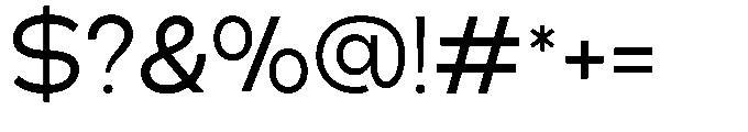 Klovert Medium Font OTHER CHARS