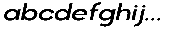 Klovert Semi Bold Expanded Slant FONT