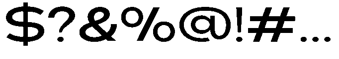 Klovert Semi Bold Expanded Font OTHER CHARS