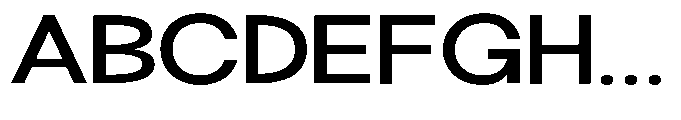 Klovert Semi Bold Expanded Font UPPERCASE