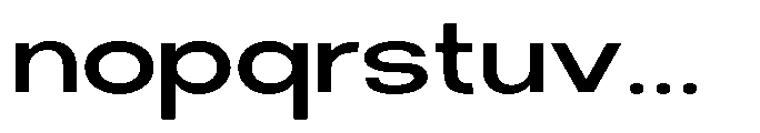 Klovert Semi Bold Expanded Font LOWERCASE