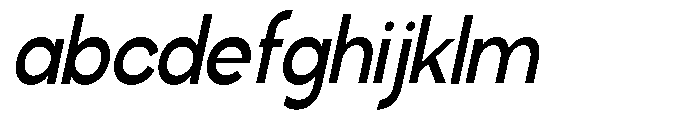 Klovert Semi Bold Semi Condensed Slant FONT