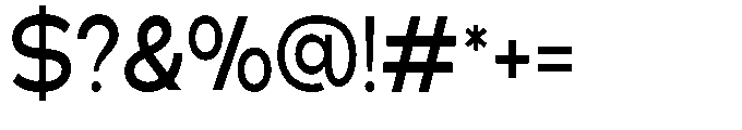 Klovert Semi Bold Semi Condensed Font OTHER CHARS