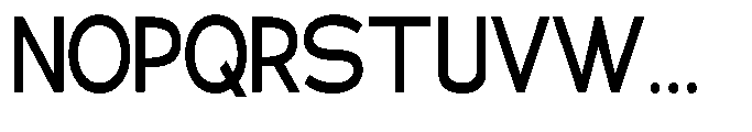 Klovert Semi Bold Semi Condensed Font UPPERCASE