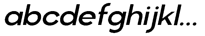 Klovert Semi Bold Semi Expanded Slant FONT