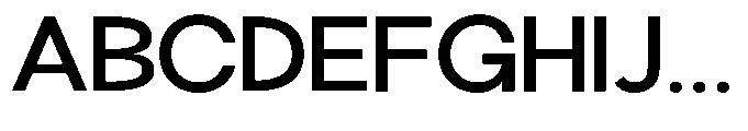 Klovert Semi Bold Semi Expanded Font UPPERCASE
