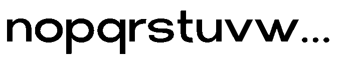 Klovert Semi Bold Semi Expanded Font LOWERCASE