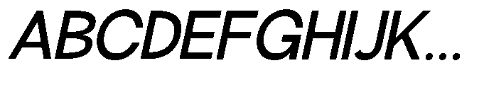 Klovert Semi Bold Slant Font UPPERCASE
