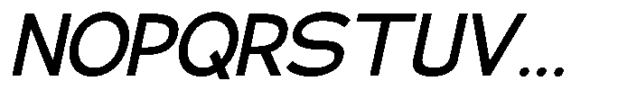 Klovert Semi Bold Slant Font UPPERCASE