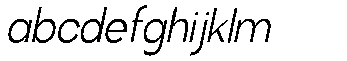 Klovert Semi Condensed Slant FONT